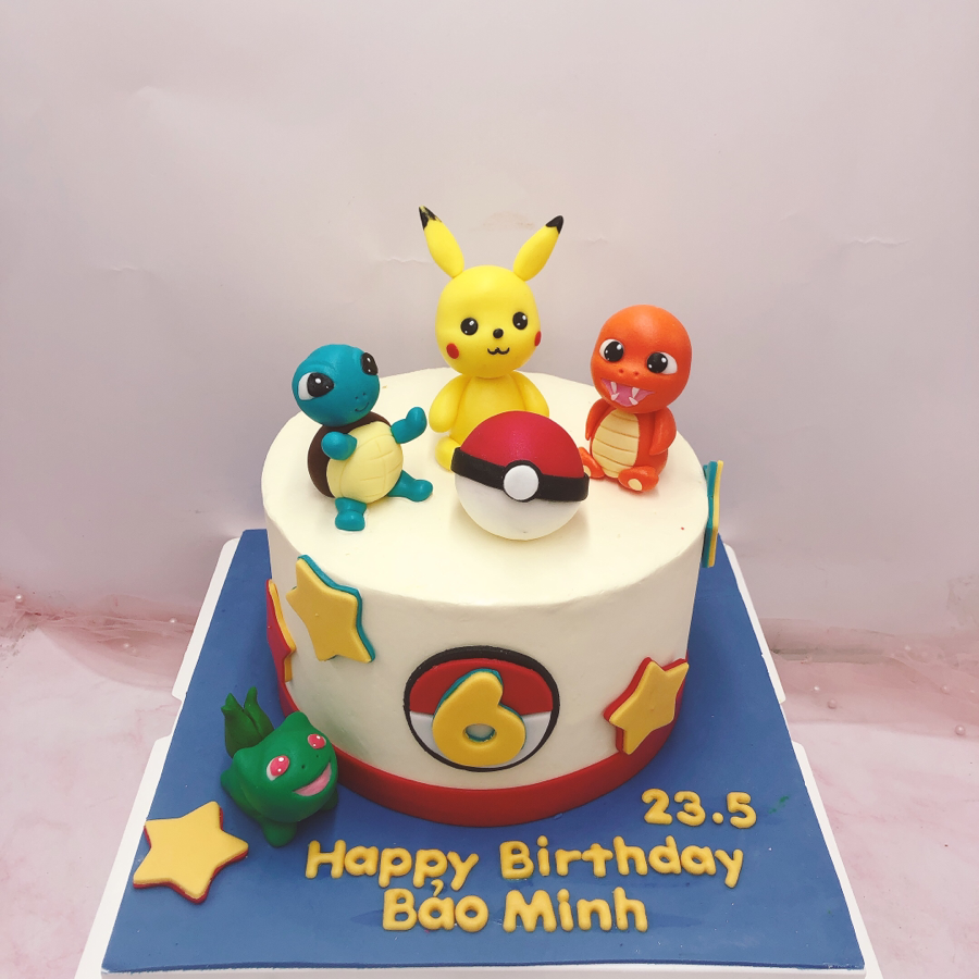 Bánh Kem Sinh Nhật Pokemon